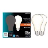 EcoSmart 100W A19 Dimmable LED Filament 2-Pack