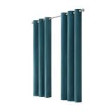 Cohen 42"W x 63"L Blackout Curtain in Peacock