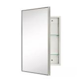 TEHOME 16.5x24 Rectangular Cabinet, Nickel