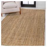 Biot Rustic Handwoven Jute Area Rug 9x12