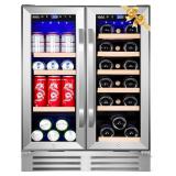 Wine & Beverage Refrigerator, 24" Dual Zone