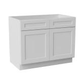 Sinber 42x24x34.5 in White Shaker Cabinet