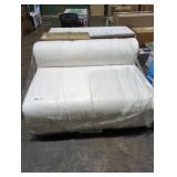 White Modern Armless Couch