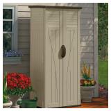 Suncast Resin Vertical Storage Shed 2x8.25x6