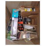 Box Lot Assorted Home Improvement Items