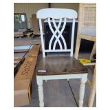 White wooden chair