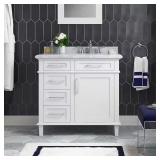 (Dark Charcoal) Sonoma 36 in. Single Sink Freesta
