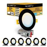 6 in. LED Black IC Slim Recessed Kit (6-Pack)