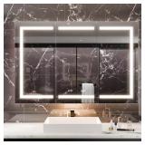 54 in. W x 36 in. H LED Cabinet with Mirror