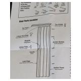 36" x 96" Sliding Door Shade