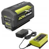 RYOBI 40V 6.0Ah Battery & Charger Kit