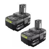 RYOBI ONE+ 18V 4.0Ah Battery (2-Pack)