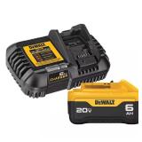 20V MAX 6.0Ah Battery Pack & Charger Kit