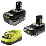 RYOBI 18V ONE+ Starter Kit With 4.0 Ah Battery ON