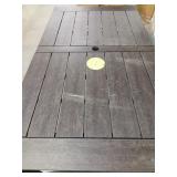 Outdoor patio table