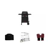 2-Burner Black Propane Grill, 49 in. Cover Set