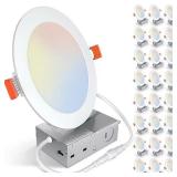 TJOY 24 Pack 6-in Ultra-Thin LED Light