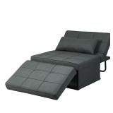 Dark Gray 4-in-1 Twin Sofa Bed