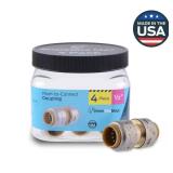 Push-to-Connect Brass Coupling (4-Pack)