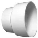 Charlotte Pipe 2-in x 3-in PVC DWV Adapter
