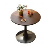 Dexmalle Walnut Round Table with Tulip Base