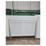 White base cabinet aprox 35"Hx36"Lx26"W
