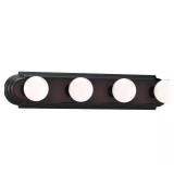 4-Light Antique Bronze Vanity Light Bar Sconce
