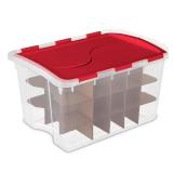 (5) Clear Ornament Storage Box (45-Ornaments)