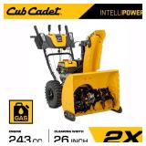 2X 26" 243cc Snow Blower with Power Steering