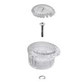 Posi-Temp Knob Handle Kit with White/Chrome