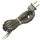 8 ft Brown Lamp Cord with Molded Plug Set