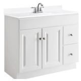 Design House Wyndham 36-in White Vanity Base