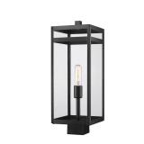 Nuri 1-Light Black Outdoor Post Light