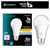 Motion Sensor LED A19 Bulb 60W Eq (1-Pack)