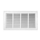 24 in. Return Air Filter Grille, Steel, White