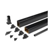 Enhance 6 ft x 36 in Charcoal Rail Kit