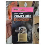 U-Haul Lock: 2-3/4 in, Stainless Steel