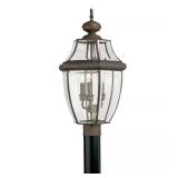 Lancaster 3-Light Outdoor Bronze Post Top
