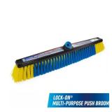 Lock-On 24 in. Multi-Surface Push Broom