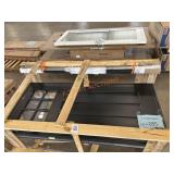 36" Black Prehung Door