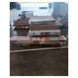 Closet doors, closet shelving, door gate