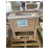 30ï¿½ white top vanity