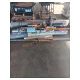 Pole saw, broom, edging kit, rugs, flooring, more