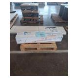 Mailbox post, water stain bi-fold doors