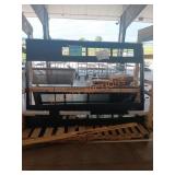 36in black exterior right hand door with side