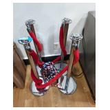 Goplus Stainless Steel Stanchion Set