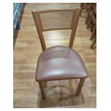 Metal dinning room chair.
