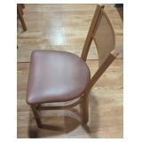 Brown metal dinning room chair.