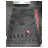 Set of Rubber Floor Mats two black to red