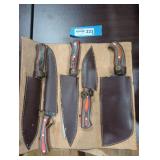 Handmade Damascus Steel Kitchen Knife Set